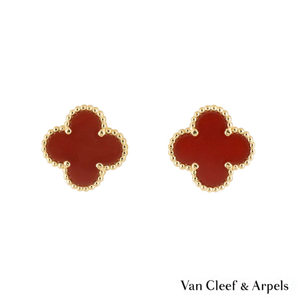 Серьги Клевер van Cleef